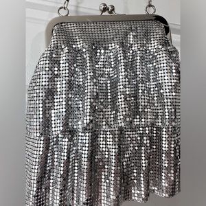 Silver sequence bag